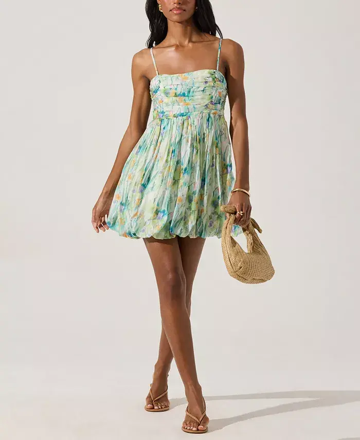 Женское мини-платье с цветочным принтом и кокетливой юбкой-пузырь ASTR the Label, мультиколор
Женское мини-платье с цветочным принтом и кокетливой юбкой-пузырь ASTR the Label, мультиколор