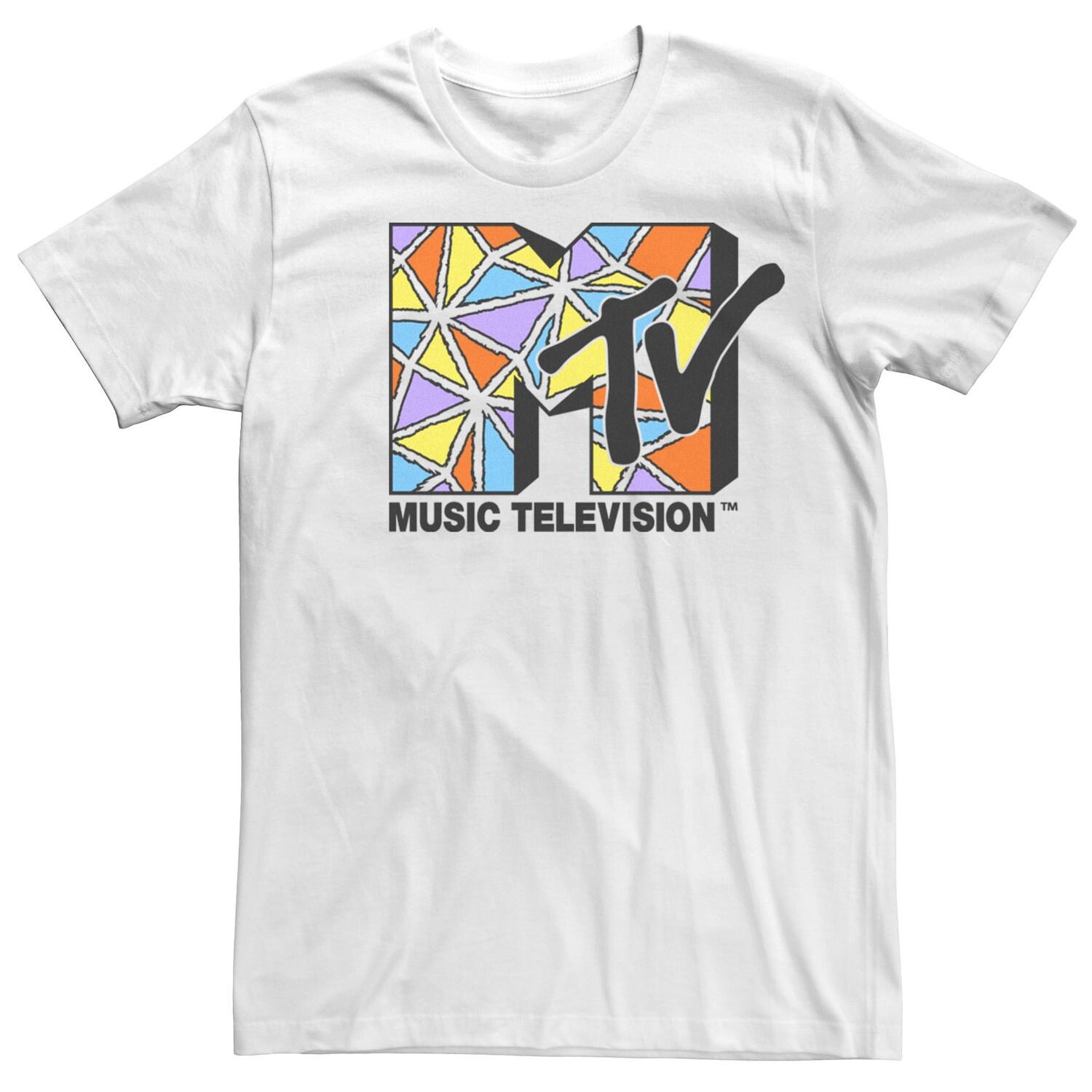 Мужская футболка MTV с яркими абстрактными треугольниками и короткими рукавами Licensed Character
Мужская футболка MTV с яркими абстрактными треугольниками и короткими рукавами Licensed Character