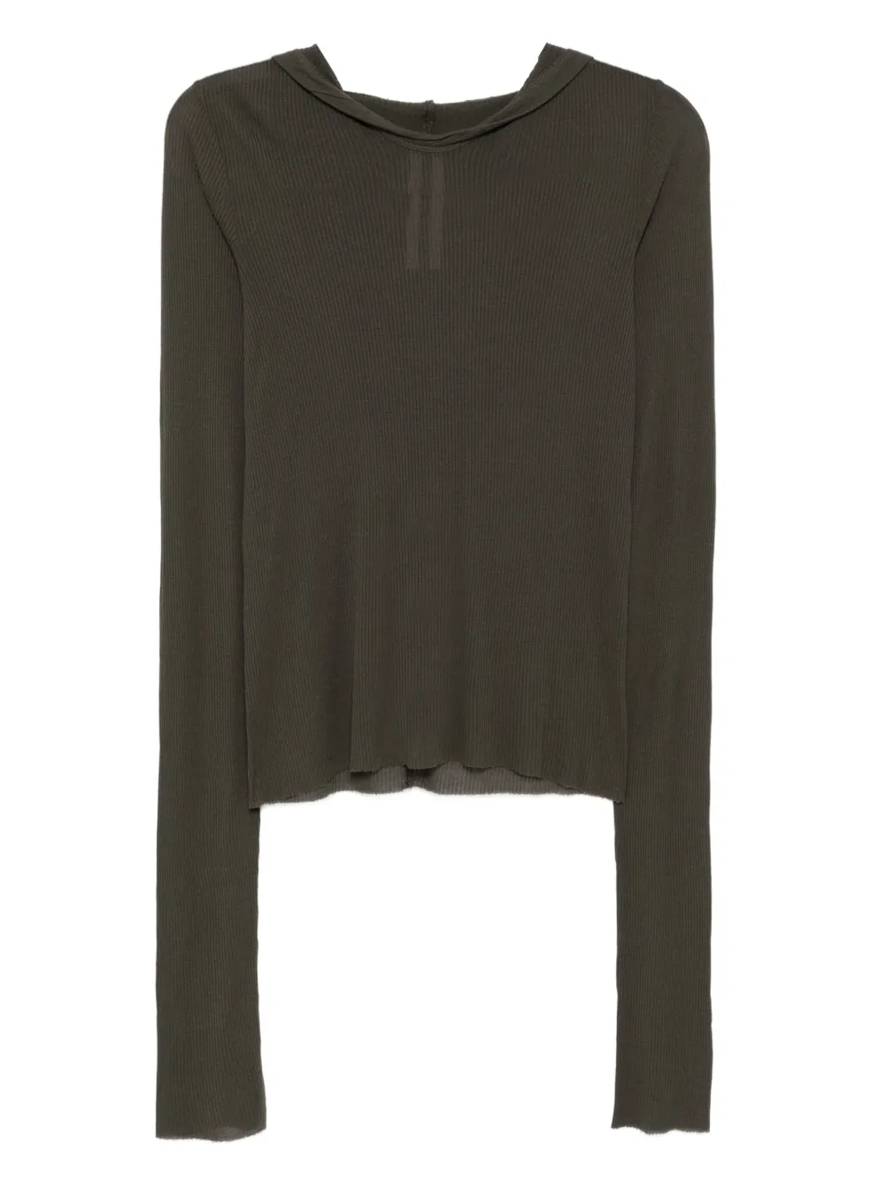 Трикотажное худи Rick Owens, зеленый
Трикотажное худи Rick Owens, зеленый