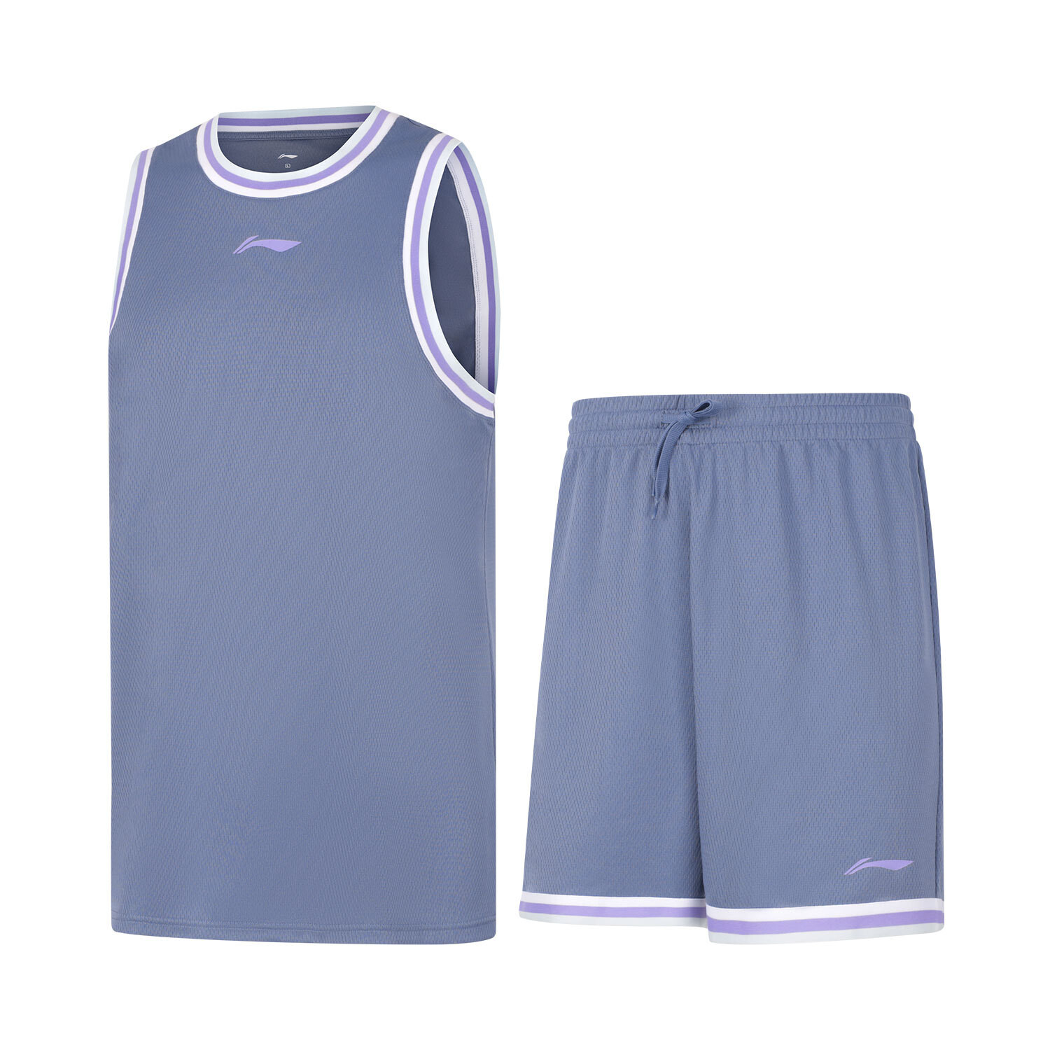 Баскетбольный костюм для мужчин серии Professional Basketball Dust Blue Lining, голубой 
Баскетбольный костюм для мужчин серии Professional Basketball Dust Blue Lining, голубой