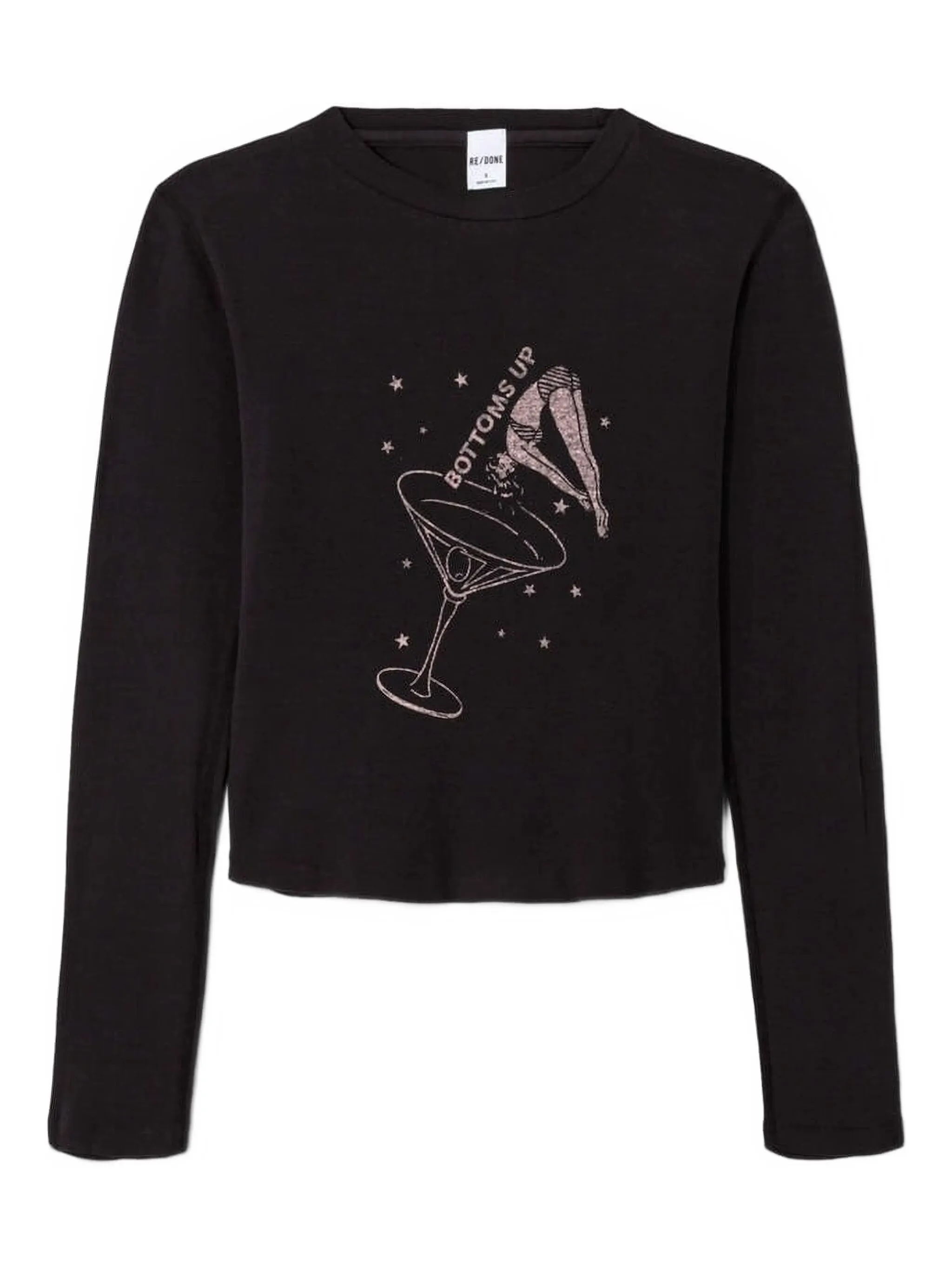 Футболка 90s Bottoms Up с длинными рукавами Re/Done, черный
Футболка 90s Bottoms Up с длинными рукавами Re/Done, черный