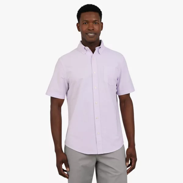 Мужская рубашка Оксфорд с коротким рукавом из ткани Chaps, цвет orchid bloom
Мужская рубашка Оксфорд с коротким рукавом из ткани Chaps, цвет orchid bloom