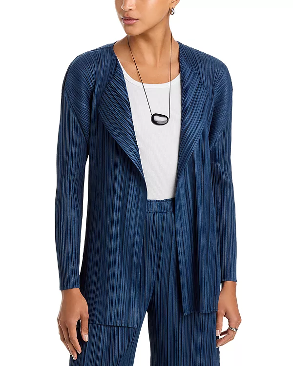 Жакет с мягкими складками Pleats Please Issey Miyake, синий
Жакет с мягкими складками Pleats Please Issey Miyake, синий