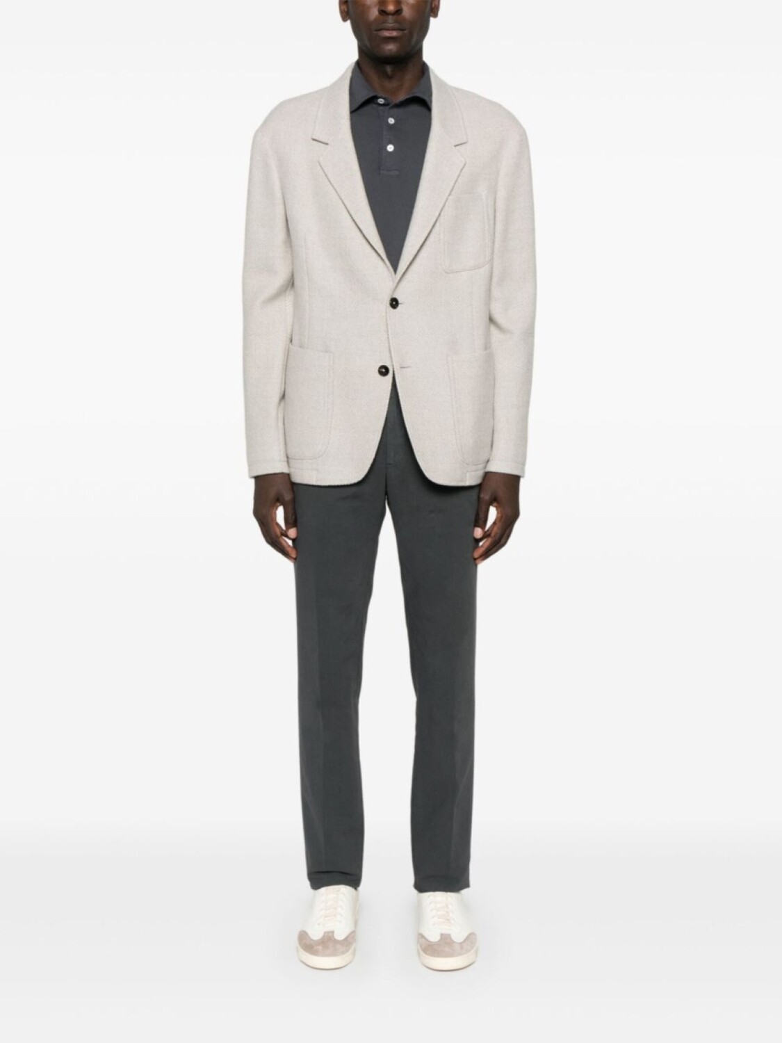 Узкие брюки-чинос Incotex, серый 
Узкие брюки-чинос Incotex, серый