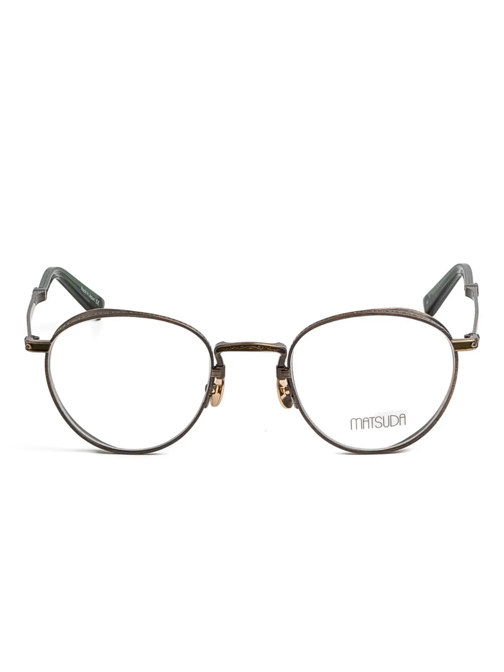 Круглые очки из металла Matsuda, коричневый
Круглые очки из металла Matsuda, коричневый