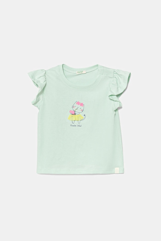 Хлопковая футболка для малышей United Colors Of Benetton, зеленый
Хлопковая футболка для малышей United Colors Of Benetton, зеленый