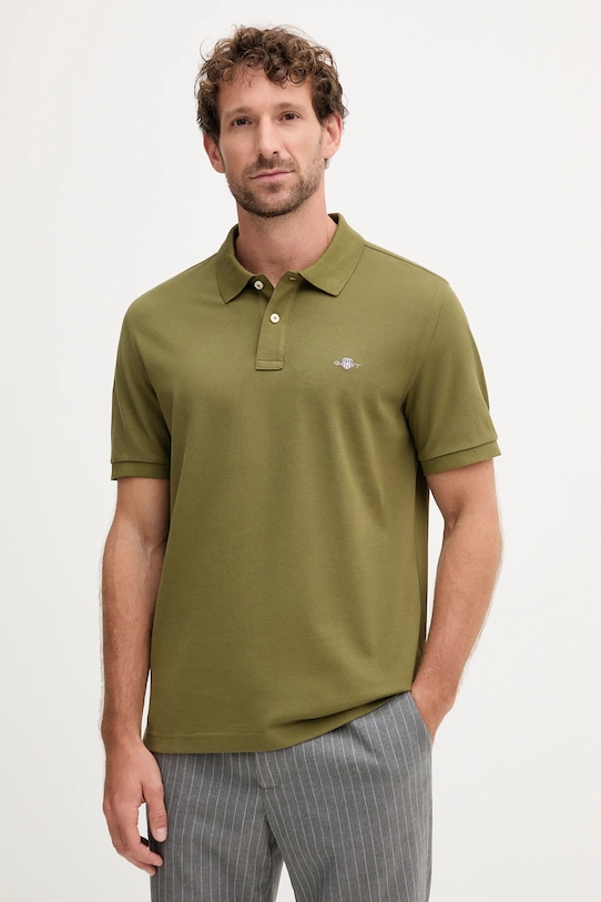 Хлопковая поло Gant, зеленый
Хлопковая поло Gant, зеленый
