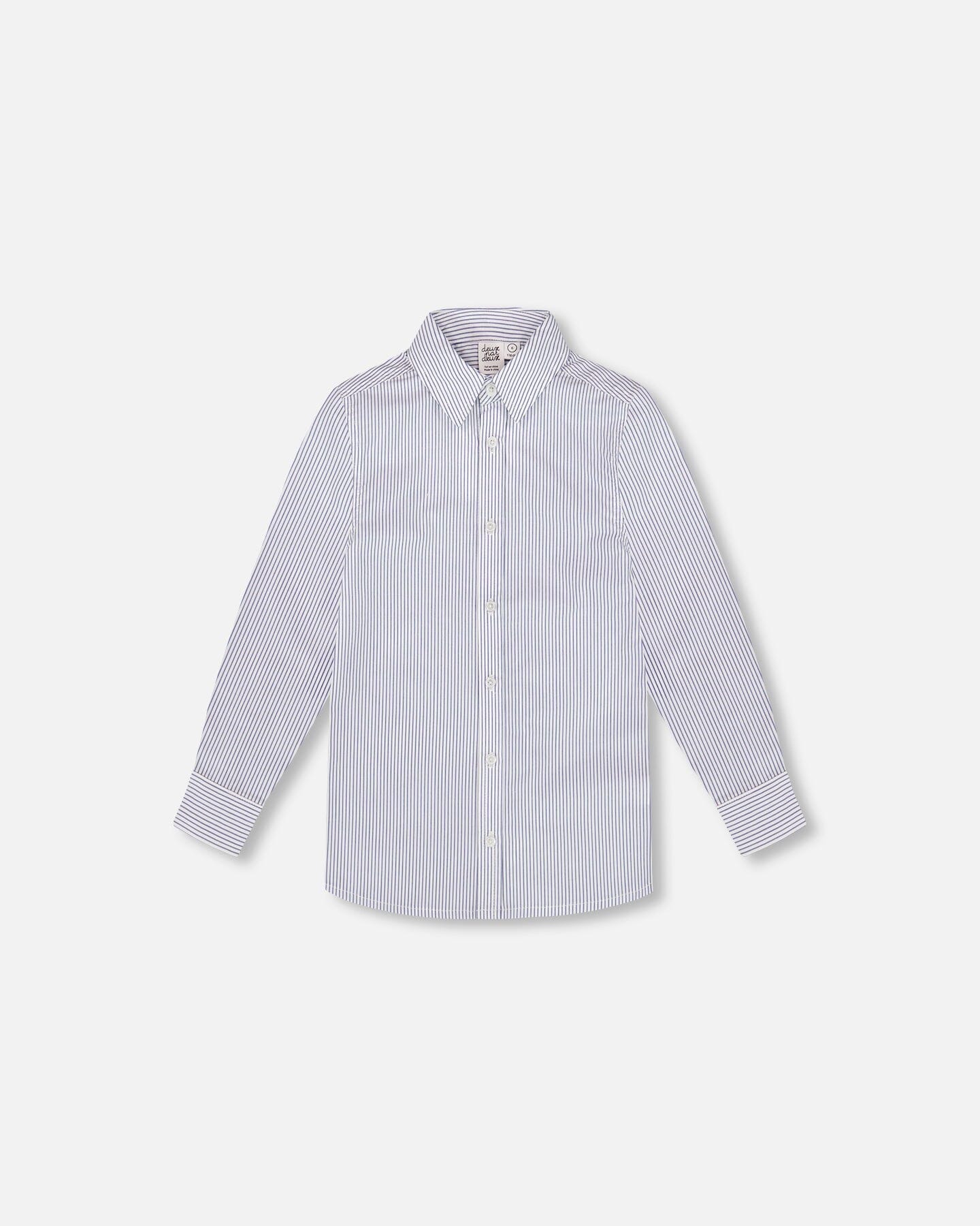 Длинная рубашка с пуговицами, синяя в полоску Deux par Deux
Длинная рубашка с пуговицами, синяя в полоску Deux par Deux