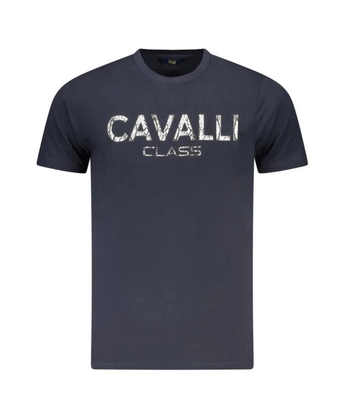 Футболка с синим логотипом Cavalli Class, синий
Футболка с синим логотипом Cavalli Class, синий