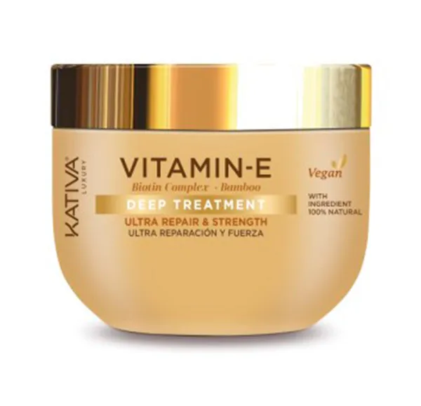 Маска ультравосстановления и силы Vitamin-E Ultra Repair & Strenght Kativa, 300 ml
Маска ультравосстановления и силы Vitamin-E Ultra Repair & Strenght Kativa, 300 ml