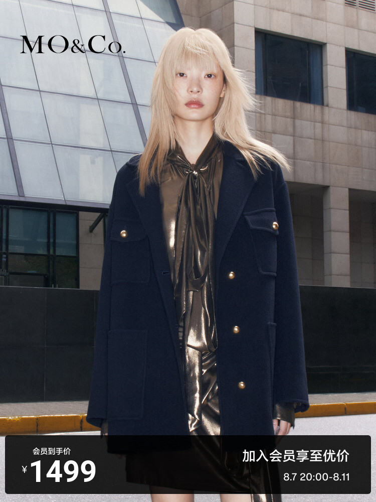 Шерстяное пальто Moco с лацканами, синий
Шерстяное пальто Moco с лацканами, синий