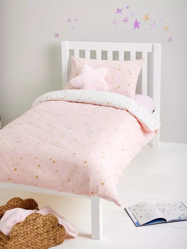 Комплект из пододеяльников и наволочки John Lewis Easy Care Stardust Reversible, цвет pink/white
Комплект из пододеяльников и наволочки John Lewis Easy Care Stardust Reversible, цвет pink/white