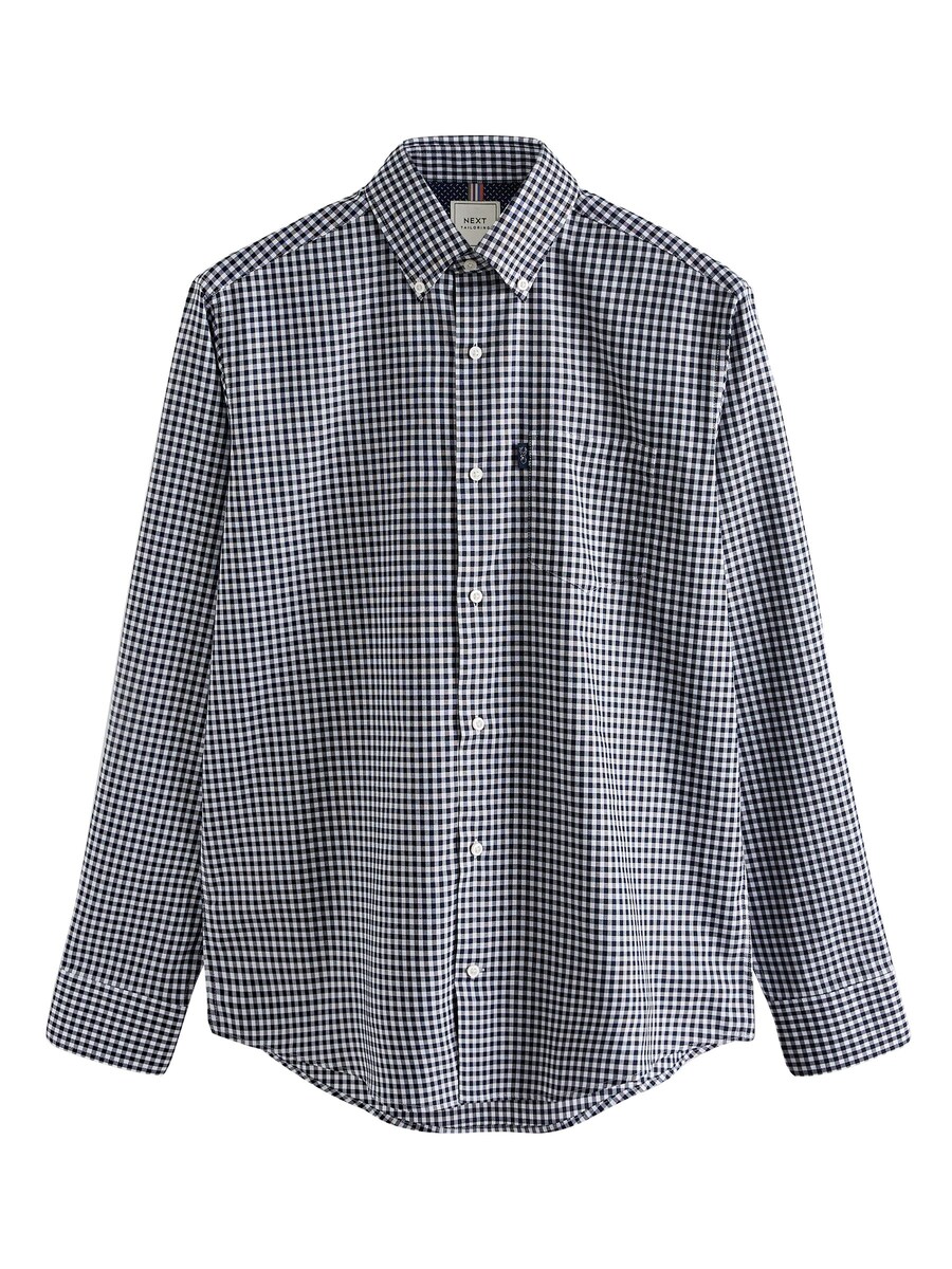 Рубашка обычного кроя на пуговицах Next, темно-синий 
Рубашка обычного кроя на пуговицах Next, темно-синий