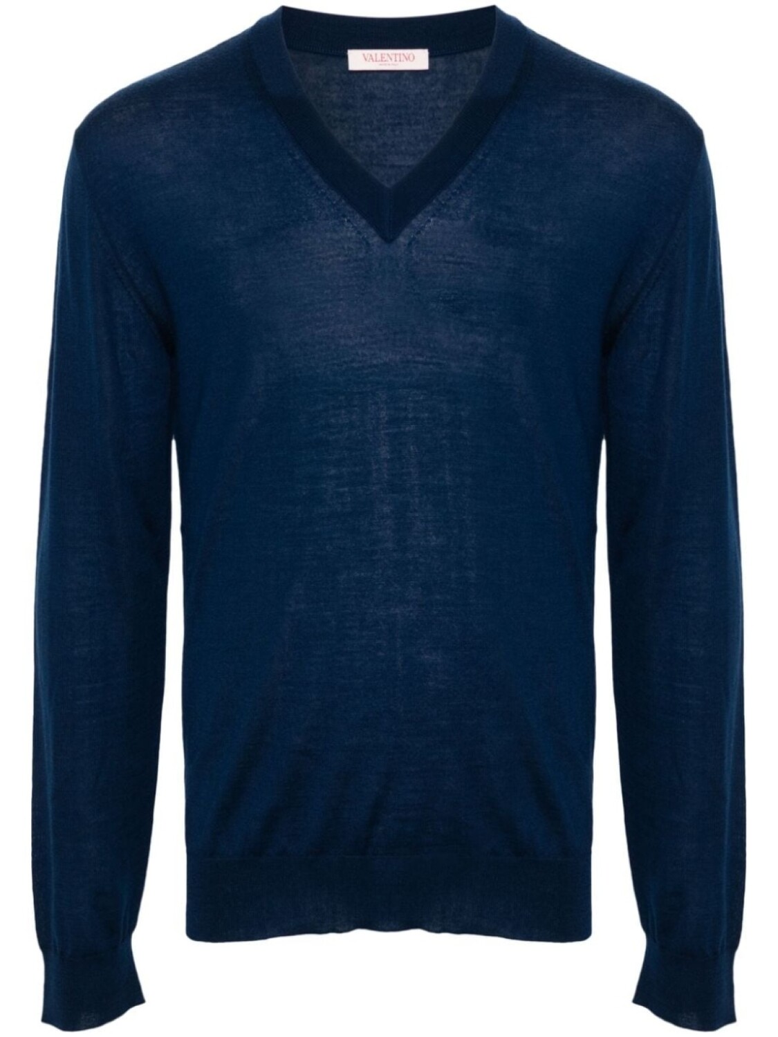 Valentino Garavani джемпер из натуральной шерсти с V-образным вырезом, синий
Valentino Garavani джемпер из натуральной шерсти с V-образным вырезом, синий