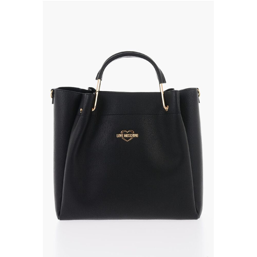 Сумка-тоут LOVE из искусственной кожи с золотым логотипом Moschino, Black 
Сумка-тоут LOVE из искусственной кожи с золотым логотипом Moschino, Black