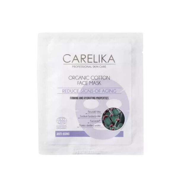 Антивозрастная маска для лица из органического хлопка, 1 шт. Carelika
Антивозрастная маска для лица из органического хлопка, 1 шт. Carelika