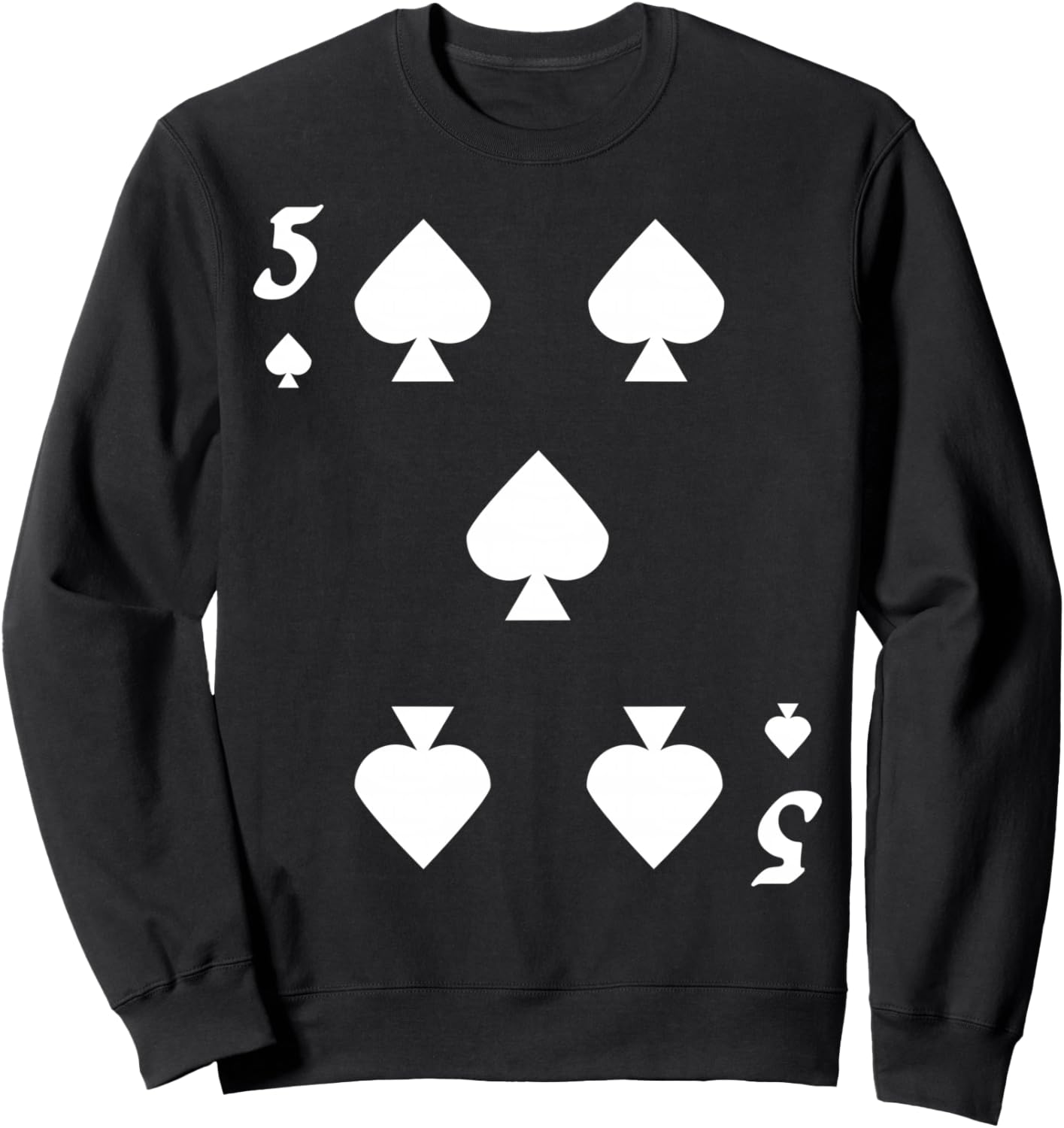 Толстовка с изображением колоды карт «Пять пик» для группового костюма на Хэллоуин Deck Of Cards Apparel, черный
Толстовка с изображением колоды карт «Пять пик» для группового костюма на Хэллоуин Deck Of Cards Apparel, черный