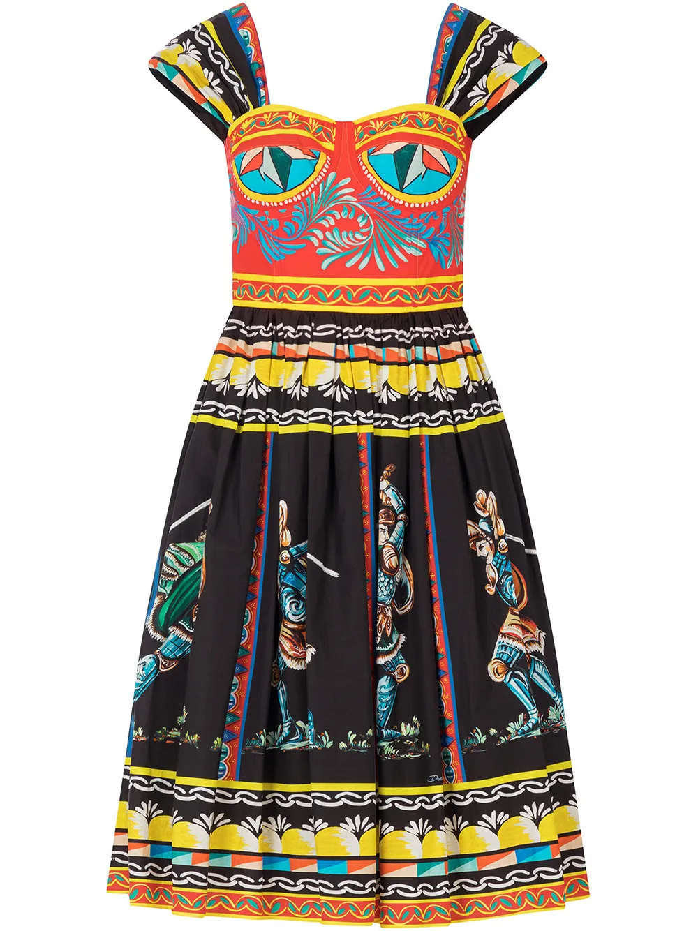 Платье миди с бюстье и принтом Carretto DOLCE & GABBANA, черный
Платье миди с бюстье и принтом Carretto DOLCE & GABBANA, черный