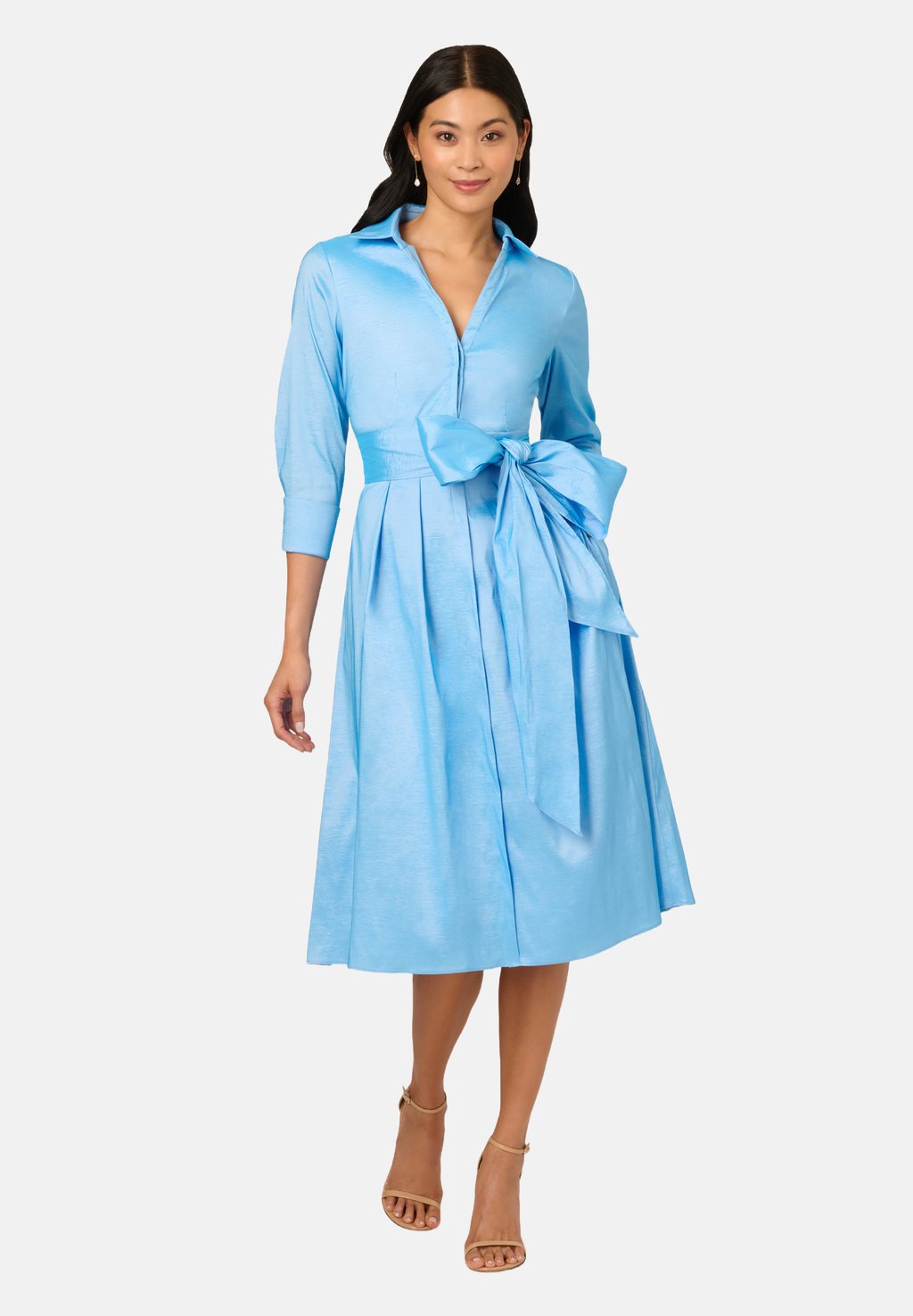 Платье-рубашка Adrianna Papell, синий
Платье-рубашка Adrianna Papell, синий