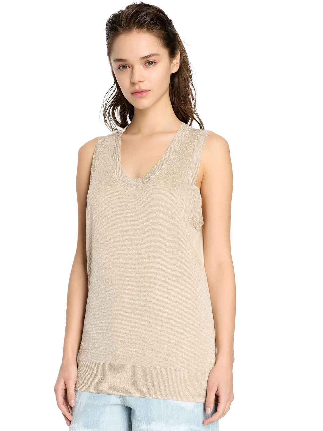 Майка armani canotta in lurex Exchange, золотой
Майка armani canotta in lurex Exchange, золотой