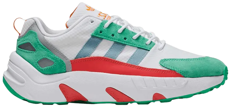 Кроссовки adidas ZX 22 Boost 'White Hi-Res Green', белый
Кроссовки adidas ZX 22 Boost 'White Hi-Res Green', белый