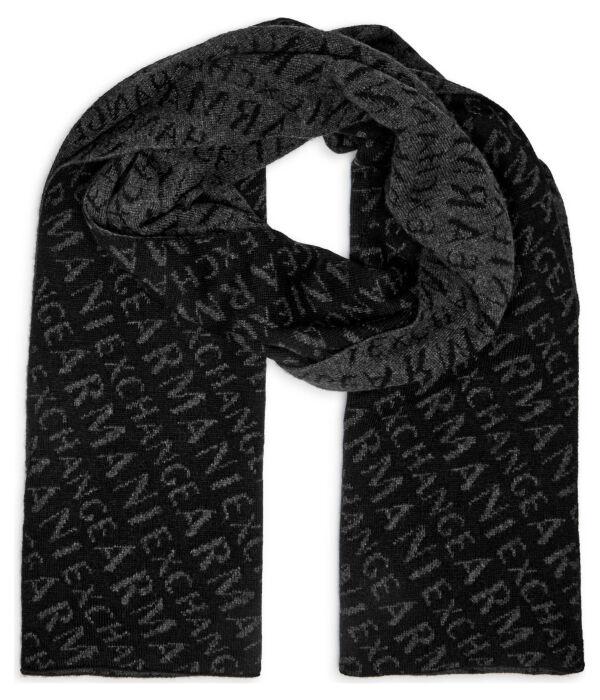 Шарф мужской Armani Exchange с добавлением шерсти, черный
Шарф мужской Armani Exchange с добавлением шерсти, черный