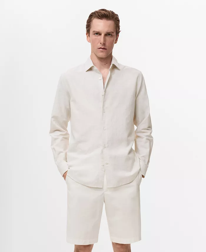 Мужская рубашка из смеси хлопка и льна Mango, загар/бежевый
Мужская рубашка из смеси хлопка и льна Mango, загар/бежевый