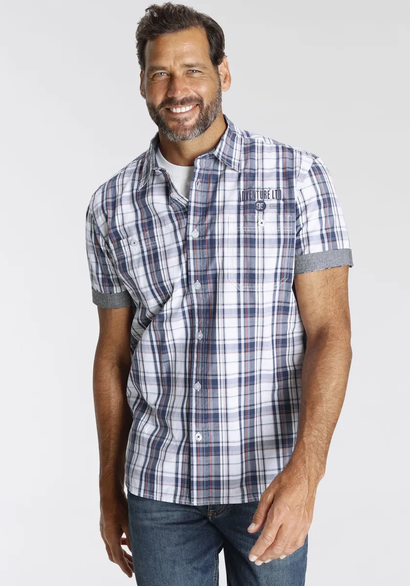 Рубашка Man's World с коротким рукавом и небольшим принтом на груди, цвет Blau-Rot-Weiss-Kariert
Рубашка Man's World с коротким рукавом и небольшим принтом на груди, цвет Blau-Rot-Weiss-Kariert