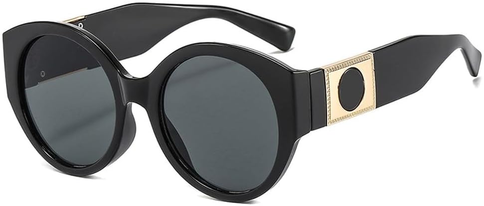 Модные солнцезащитные очки в овальной оправе для мужчин и женщин, универсальные солнцезащитные очки в стиле ретро, круглые, роскошные очки с защитой от УФ-излучения UV400 HVTVTLA, C1
Модные солнцезащитные очки в овальной оправе для мужчин и женщин, универсальные солнцезащитные очки в стиле ретро, круглые, роскошные очки с защитой от УФ-излучения UV400 HVTVTLA, C1