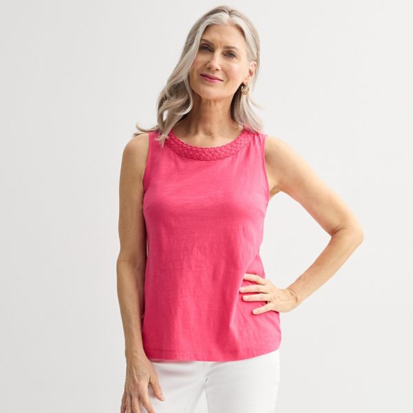 Женский плетеный топ с вырезом Croft & Barrow, цвет coral kiss
Женский плетеный топ с вырезом Croft & Barrow, цвет coral kiss