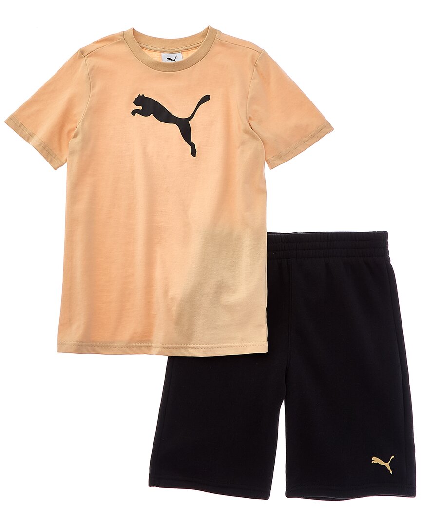 Комплект из 2 предметов: футболка из джерси и флисовые шорты PUMA Puma, коричневый
Комплект из 2 предметов: футболка из джерси и флисовые шорты PUMA Puma, коричневый