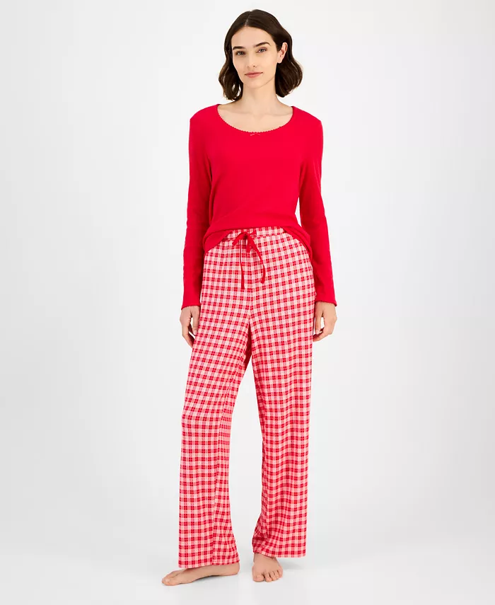 Женские мягкие вязаные пижамные брюки с принтом, созданные для Macy's Charter Club, красный
Женские мягкие вязаные пижамные брюки с принтом, созданные для Macy's Charter Club, красный