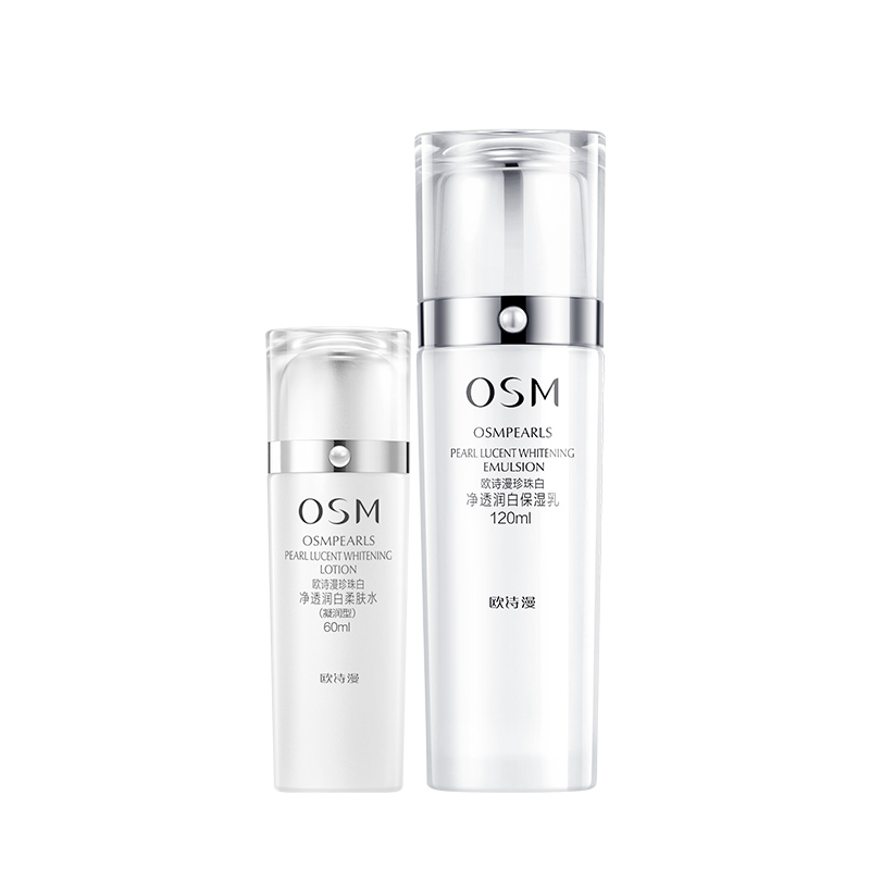 OSM Набор для ухода за кожей pearl white прозрачный и увлажняющий, осветляющий темные пятна, 160мл+120мл
OSM Набор для ухода за кожей pearl white прозрачный и увлажняющий, осветляющий темные пятна, 160мл+120мл