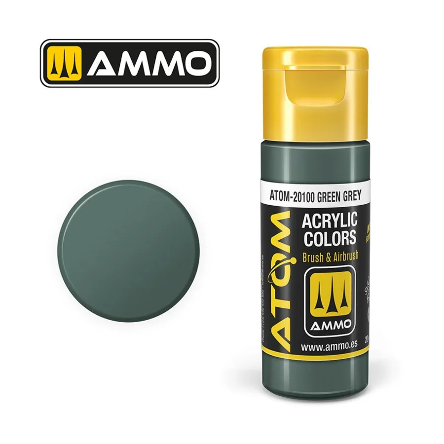 Зеленый Серый, ATOM Acrylic Paints
Зеленый Серый, ATOM Acrylic Paints