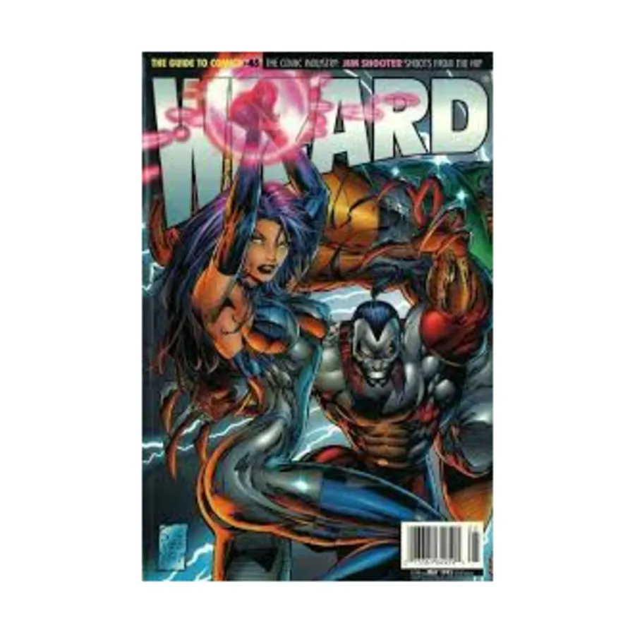 Журнал #45 "A Day in the Life of Marc Silvestri, Captain America - Can He Be Cool", Wizard Magazine
Журнал #45 "A Day in the Life of Marc Silvestri, Captain America - Can He Be Cool", Wizard Magazine
