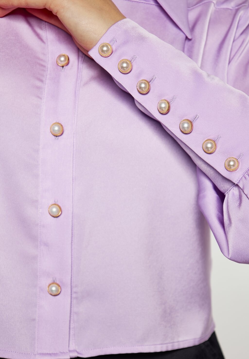 Блузка на пуговицах faina, сиреневый 
Блузка на пуговицах faina, сиреневый