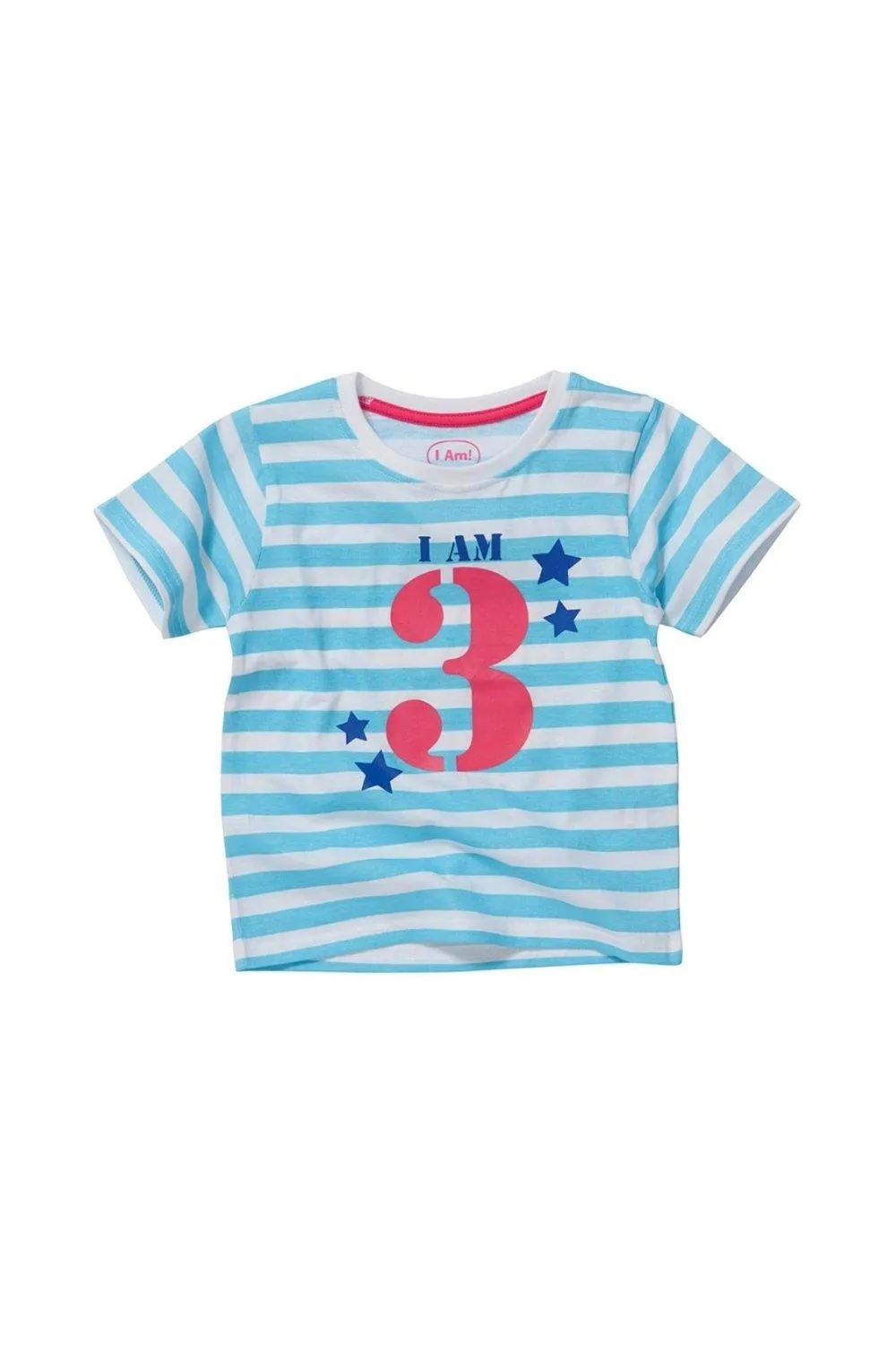 Футболка «Мне 1» на день рождения I Am!, синий 
Футболка «Мне 1» на день рождения I Am!, синий