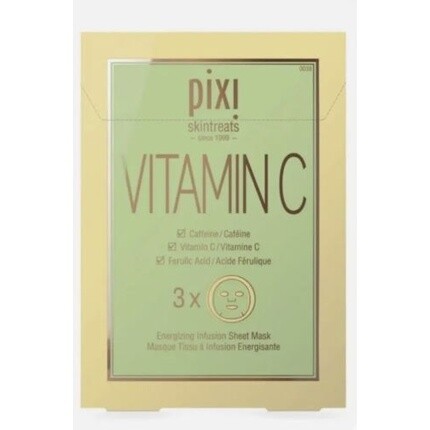 Листовая маска для лица с витамином С, сыворотка, тонизирующая, увлажняющая Pixi
Листовая маска для лица с витамином С, сыворотка, тонизирующая, увлажняющая Pixi