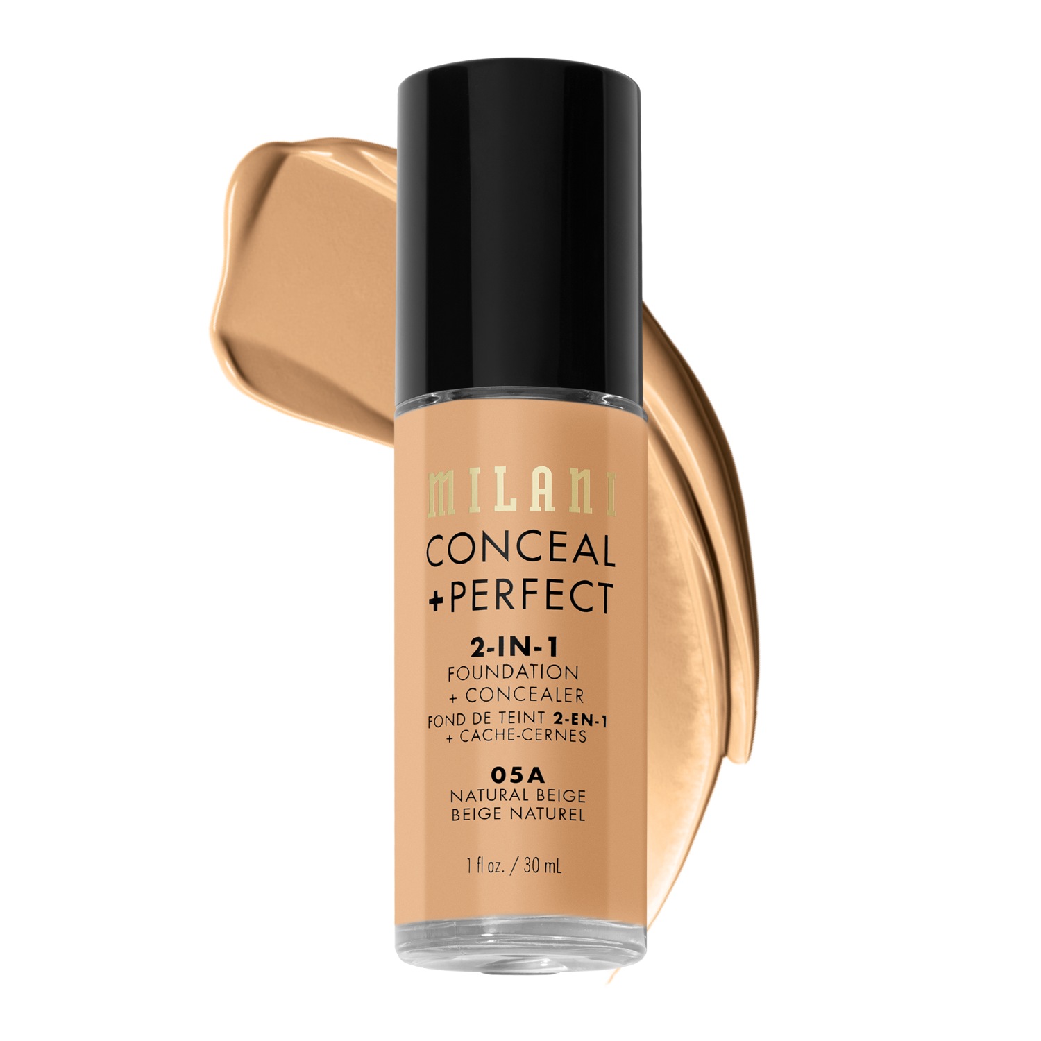 Тональный крем для лица conceal + perfect 2in1 Milani, natural beige/ 05a, объем 30 мл
Тональный крем для лица conceal + perfect 2in1 Milani, natural beige/ 05a, объем 30 мл