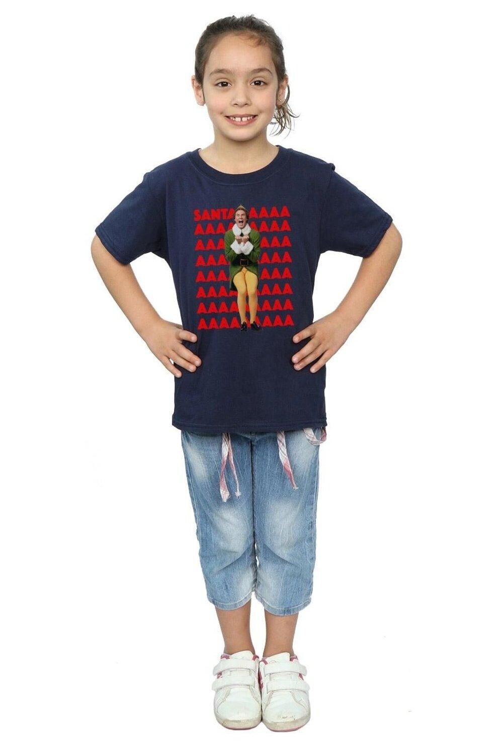 Хлопковая футболка Buddy Santa Scream Elf, темно-синий
Хлопковая футболка Buddy Santa Scream Elf, темно-синий