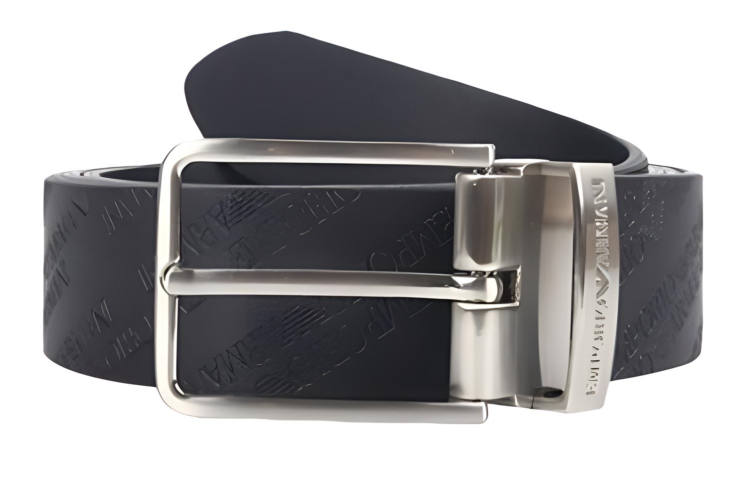 Кожаный ремень мужской черный с тиснёной пряжкой с логотипом бренда ширина 3,3 см EMPORIO ARMANI
Кожаный ремень мужской черный с тиснёной пряжкой с логотипом бренда ширина 3,3 см EMPORIO ARMANI