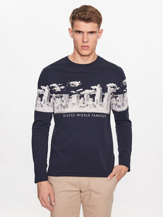 Облегающий крой с длинными рукавами Guess, синий
Облегающий крой с длинными рукавами Guess, синий