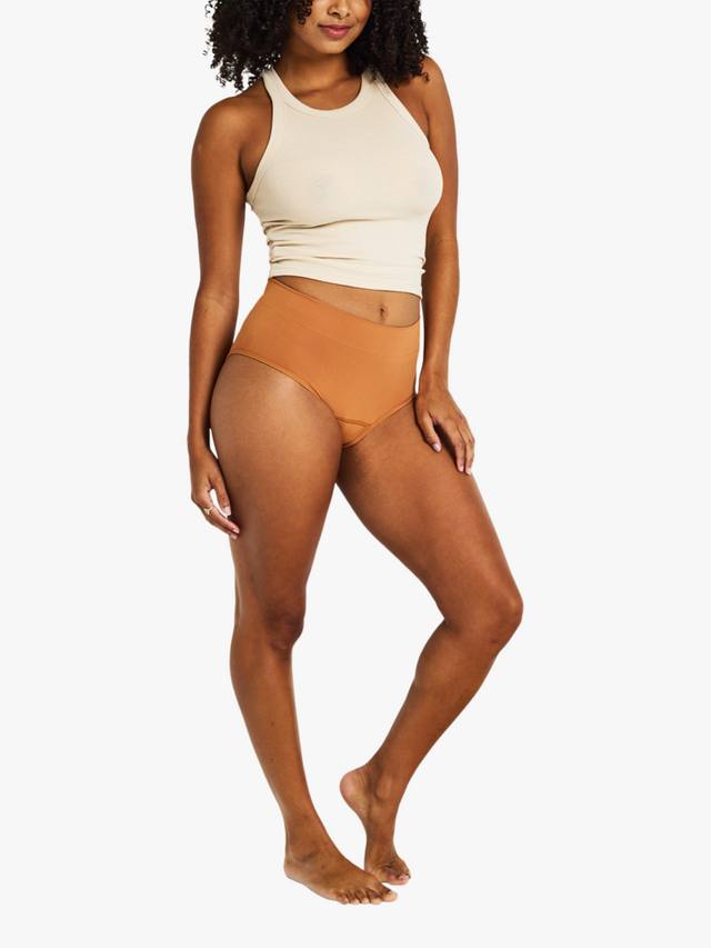 Seamless трусики ModiComfort Full Brief для менструации с легкой впитываемостью Modibodi, Caramel
Seamless трусики ModiComfort Full Brief для менструации с легкой впитываемостью Modibodi, Caramel