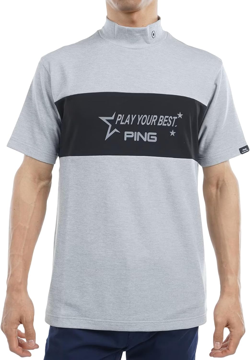 Мужская рубашка с коротким рукавом и высоким воротником (легкая, эластичная, с защитой от УФ-излучения) / Рубашка для гольфа / 621-4267801 Ping Apparel, серый
Мужская рубашка с коротким рукавом и высоким воротником (легкая, эластичная, с защитой от УФ-излучения) / Рубашка для гольфа / 621-4267801 Ping Apparel, серый