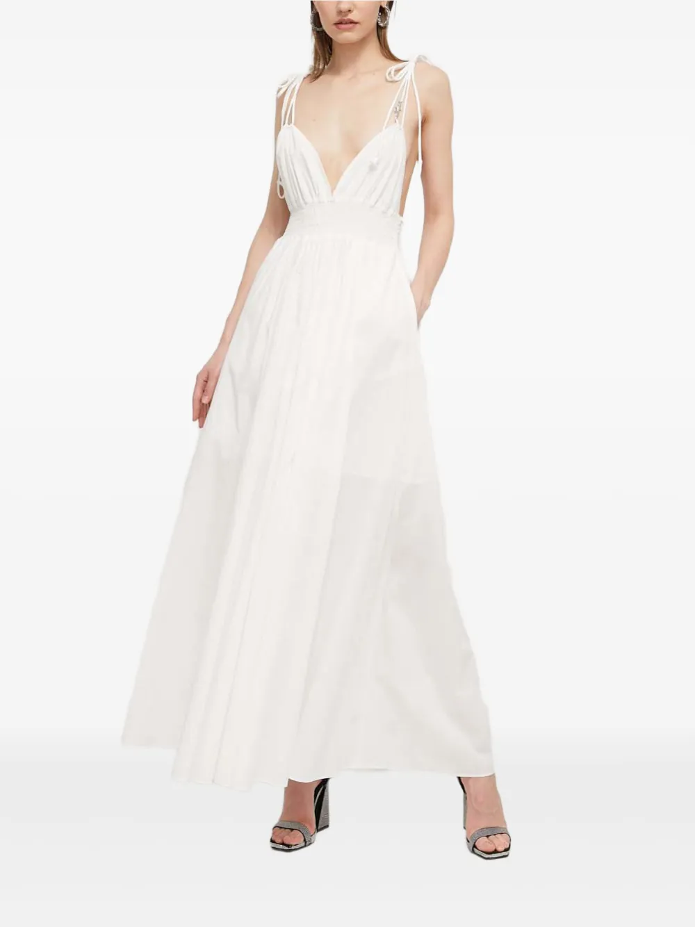 Макси-платье с завязками на бретелях Hugo, белый
Макси-платье с завязками на бретелях Hugo, белый