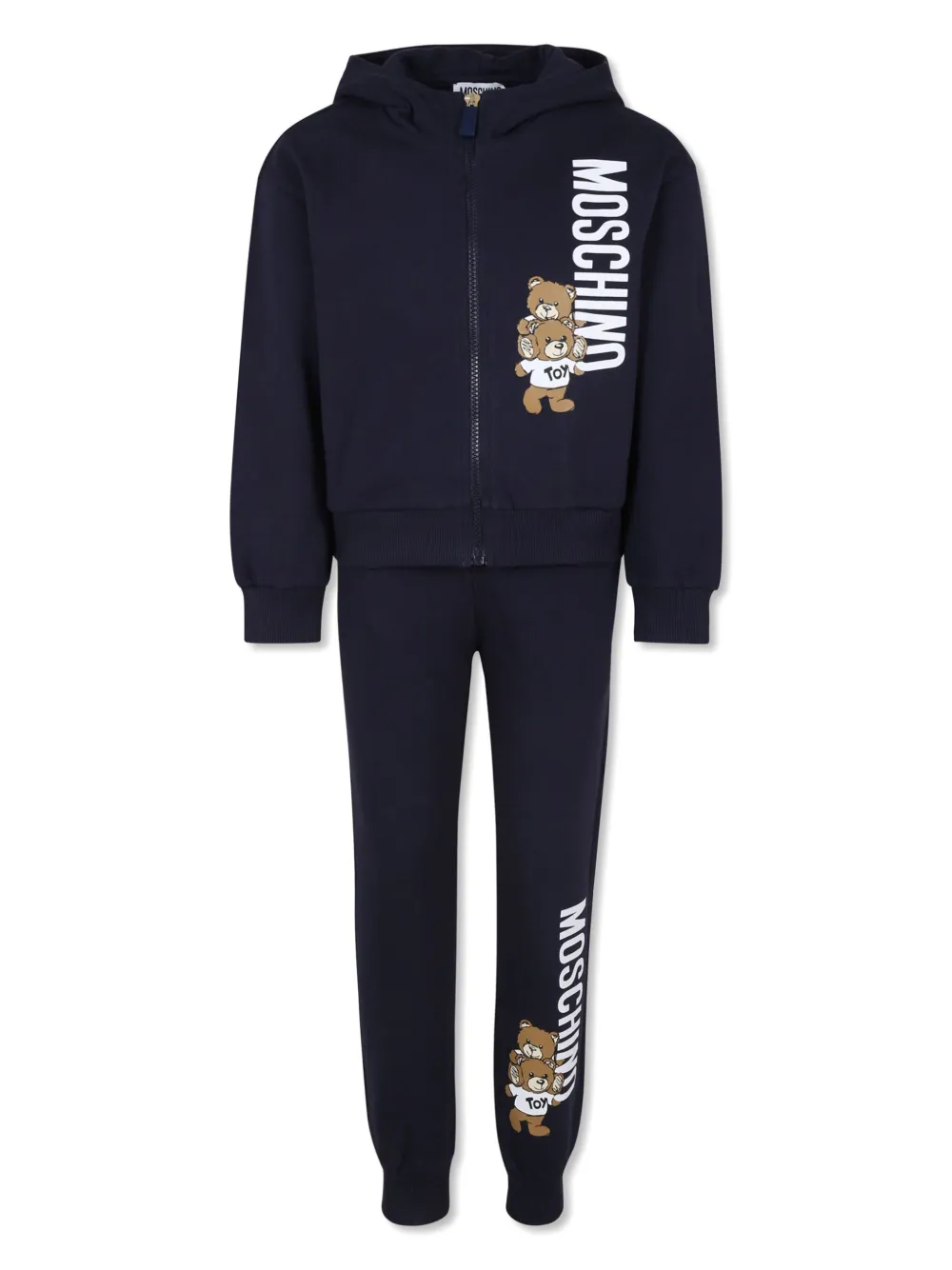 Спортивный костюм с логотипом Moschino Kids, синий
Спортивный костюм с логотипом Moschino Kids, синий