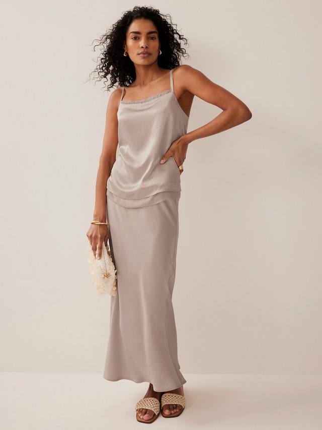 Скошенный сатиновый миди-юбка Mint Velvet, Natural
Скошенный сатиновый миди-юбка Mint Velvet, Natural