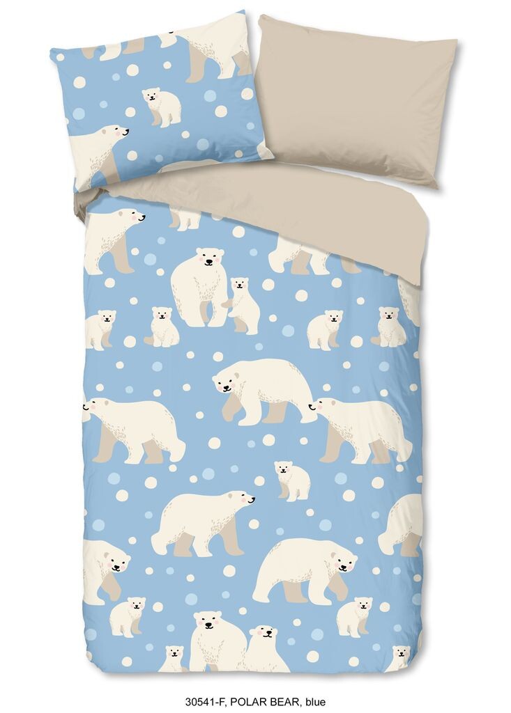 Детское постельное белье Good Morning с белым мишкой - 140х200 см - 100% хлопок Muller Textil, синий
Детское постельное белье Good Morning с белым мишкой - 140х200 см - 100% хлопок Muller Textil, синий
