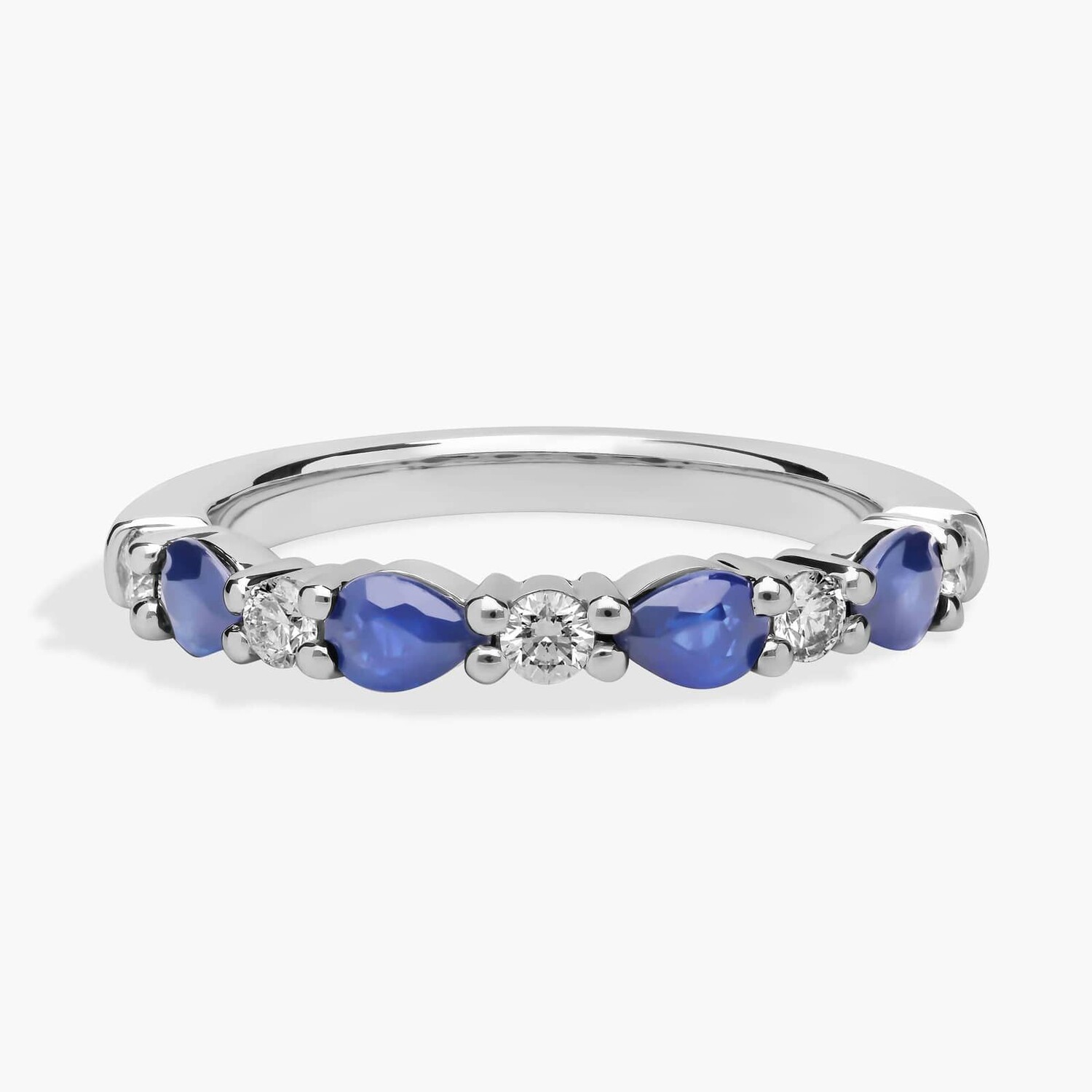 Кольцо на годовщину с чередующимися грушевидными сапфирами и бриллиантами из платины (1/5 карата, два цвета) Blue Nile
Кольцо на годовщину с чередующимися грушевидными сапфирами и бриллиантами из платины (1/5 карата, два цвета) Blue Nile