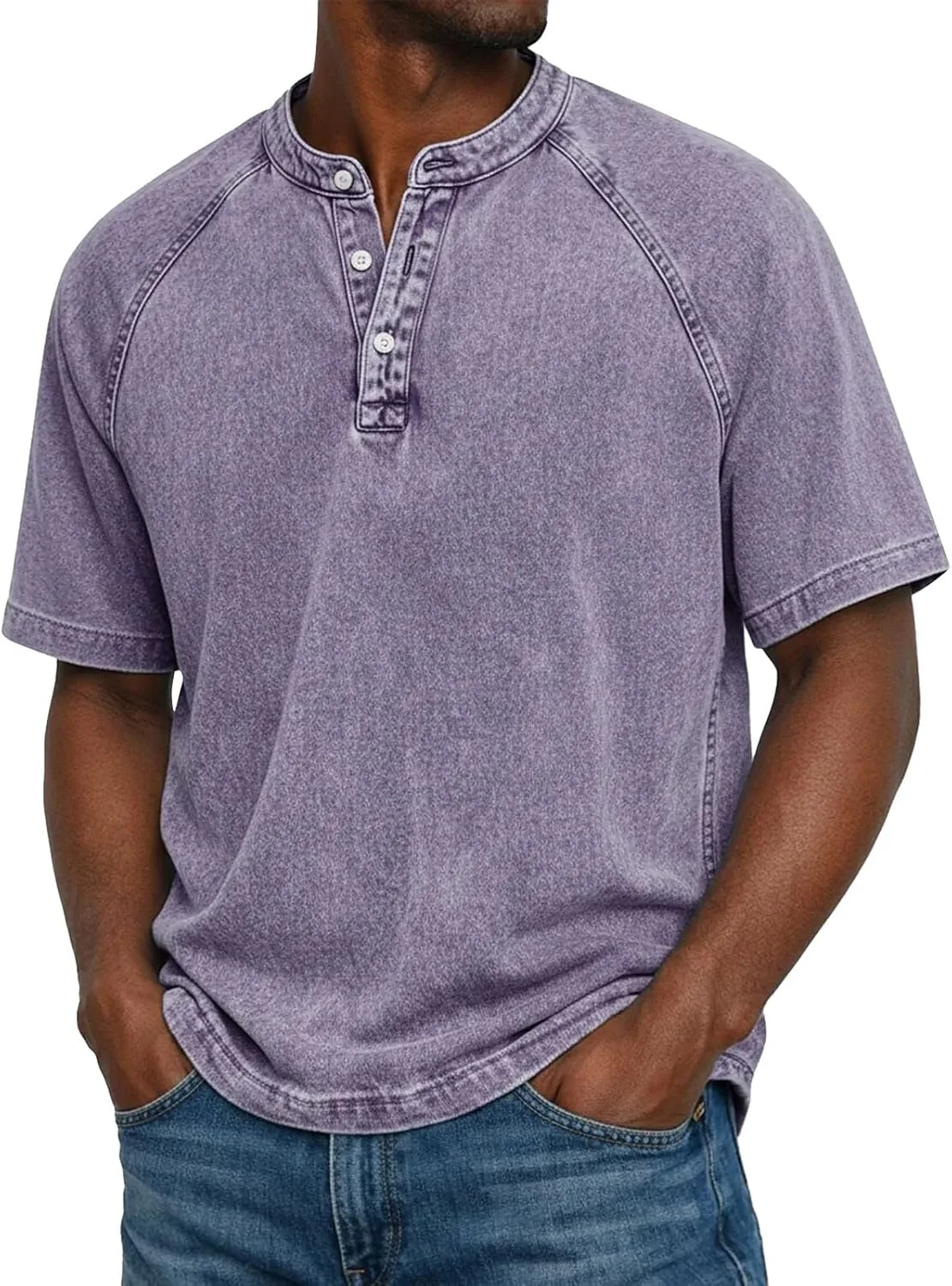 Футболка Henley для мужчин, ретро, потертая, с карманами
Футболка Henley для мужчин, ретро, потертая, с карманами